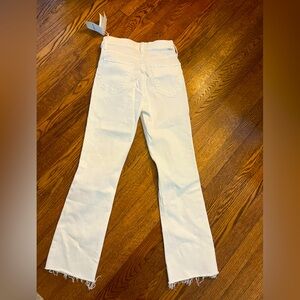 MOTHER Tripper Ankle Fray NWT size 24 - White